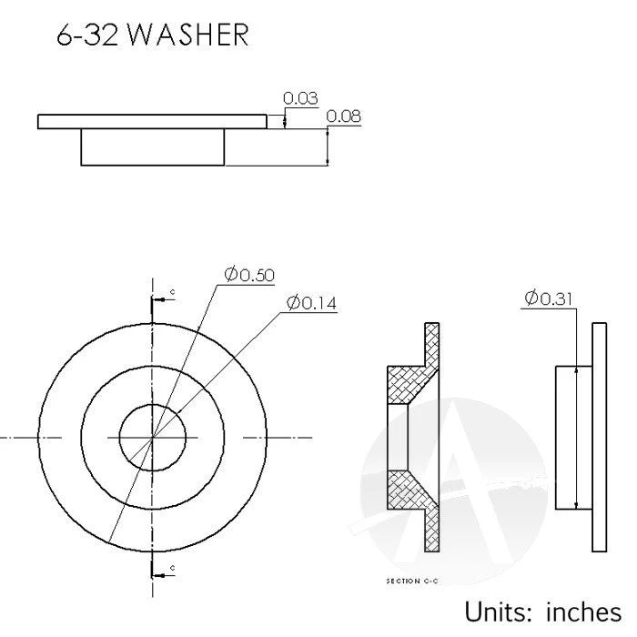 6-32 Vindicoat Aluminum Fastener Inserts 9 6-32 Vindicoat Aluminum Fastener Inserts - Image 7