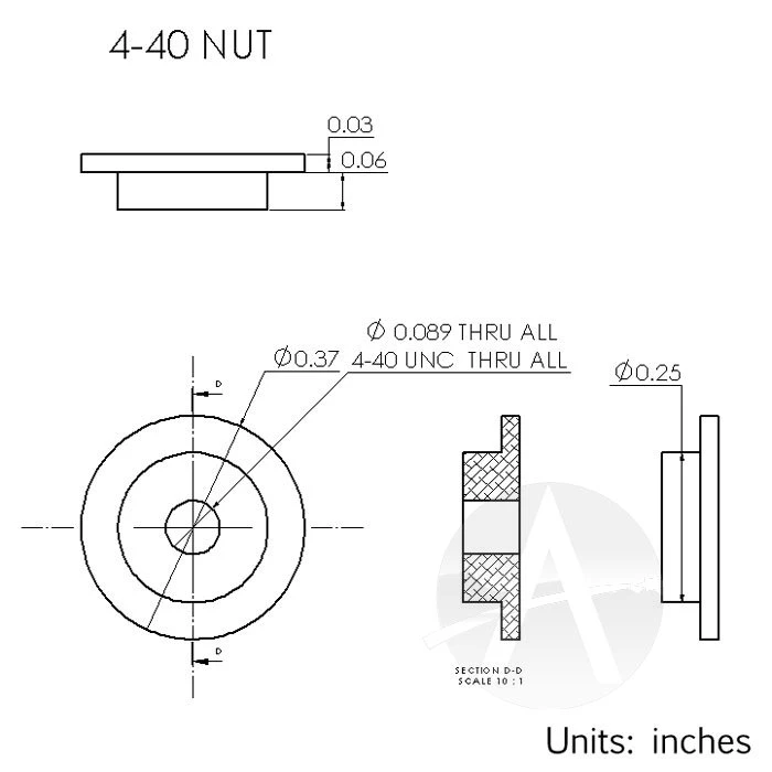 4-40 Vindicoat Aluminum Fastener Inserts 9 4-40 Vindicoat Aluminum Fastener Inserts - Image 7