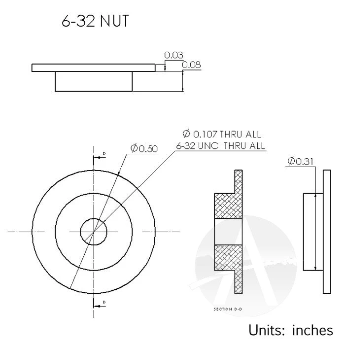 6-32 Vindicoat Aluminum Fastener Inserts 10 6-32 Vindicoat Aluminum Fastener Inserts - Image 8