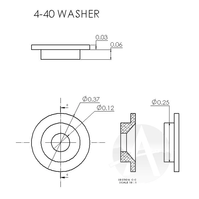 4-40 Vindicoat Aluminum Fastener Inserts 6 4-40 Vindicoat Aluminum Fastener Inserts - Image 4